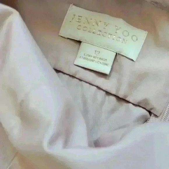 Jenny Yoo Kaelyn Long Bridesmaid Dress in whipped Apricot size 12 NWT - Picture 5 of 10